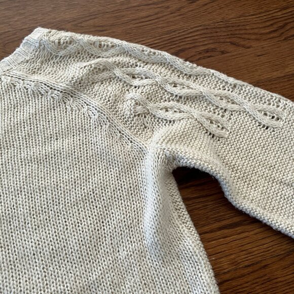 Lucky Brand Soft Cardigan -Ivory - Light Layer - L - Acrylic - VGUC - So Soft! - Picture 7 of 13